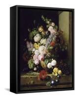 Fleurs et raisins-Antoine Chazal-Framed Stretched Canvas