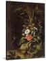 Fleurs, oiseaux, insectes et reptiles-Abraham Mignon-Stretched Canvas