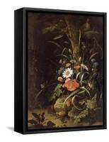 Fleurs, oiseaux, insectes et reptiles-Abraham Mignon-Framed Stretched Canvas