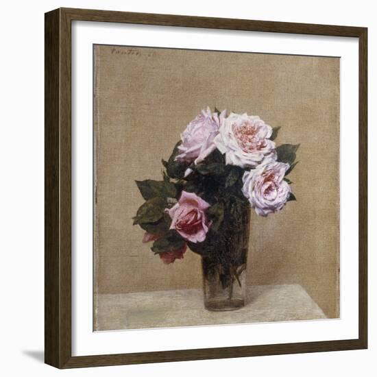 Fleurs - Roses Roses, 1886-Henri Fantin-Latour-Framed Giclee Print