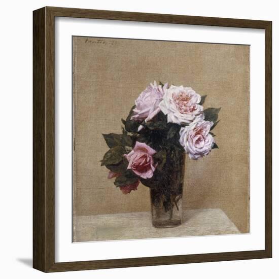 Fleurs - Roses Roses, 1886-Henri Fantin-Latour-Framed Giclee Print