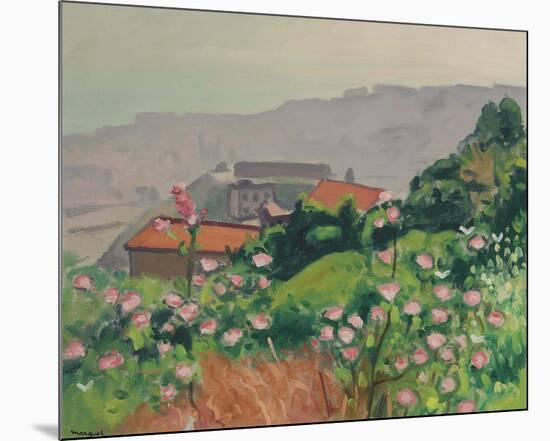 Fleurs Roses-Albert Marquet-Mounted Giclee Print