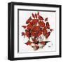 Fleurs Rouges-Christof Monnin-Framed Art Print