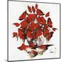 Fleurs Rouges-Christof Monnin-Mounted Art Print