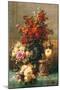 Fleurs sur une table-Jean Baptiste Robie-Mounted Art Print