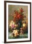 Fleurs sur une table-Jean Baptiste Robie-Framed Art Print