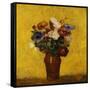 Fleurs-Odilon Redon-Framed Stretched Canvas