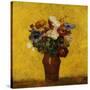 Fleurs-Odilon Redon-Stretched Canvas