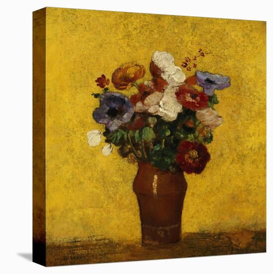 Fleurs-Odilon Redon-Stretched Canvas