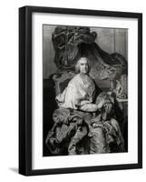 Fleury, Enthroned-Hyacinthe Rigaud-Framed Art Print