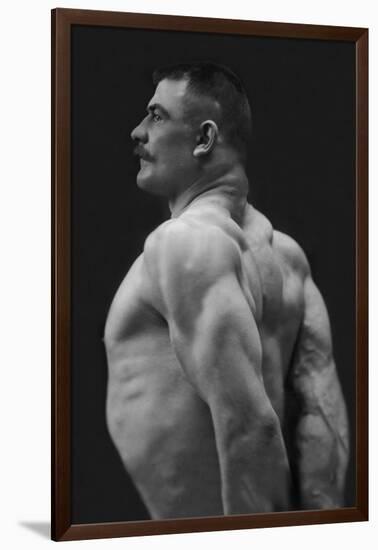 Flexing Triceps, Deltoids, and Trapezius-null-Framed Art Print