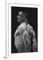 Flexing Triceps, Deltoids, and Trapezius-null-Framed Art Print