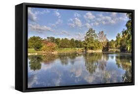 Flick Park Lake-Larry Malvin-Framed Stretched Canvas