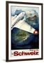 Fliegt in die Schweiz-Eugen Häfelfinger-Framed Art Print