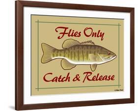 Flies Only Catch and Release-Mark Frost-Framed Giclee Print