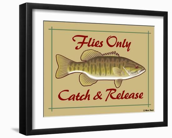 Flies Only Catch and Release-Mark Frost-Framed Giclee Print