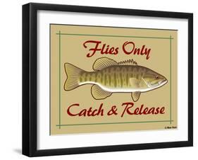 Flies Only Catch and Release-Mark Frost-Framed Giclee Print