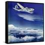 "Flight Above Clouds," August 17, 1940-Clyde H. Sunderland-Framed Stretched Canvas