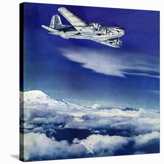 "Flight Above Clouds," August 17, 1940-Clyde H. Sunderland-Stretched Canvas