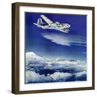 "Flight Above Clouds," August 17, 1940-Clyde H. Sunderland-Framed Giclee Print