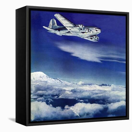 "Flight Above Clouds," August 17, 1940-Clyde H. Sunderland-Framed Stretched Canvas