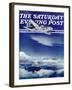 "Flight Above Clouds," Saturday Evening Post Cover, August 17, 1940-Clyde H. Sunderland-Framed Giclee Print