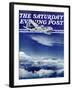 "Flight Above Clouds," Saturday Evening Post Cover, August 17, 1940-Clyde H. Sunderland-Framed Giclee Print