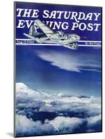 "Flight Above Clouds," Saturday Evening Post Cover, August 17, 1940-Clyde H. Sunderland-Mounted Giclee Print