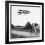 Flight by Henri Farman (1874-1958) from Chalons to Reims, 1908-null-Framed Giclee Print