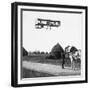 Flight by Henri Farman (1874-1958) from Chalons to Reims, 1908-null-Framed Giclee Print