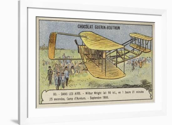 Flight by Wilbur Wright Covering 90 Kilometres in 1 Hour 21 Minutes-null-Framed Giclee Print