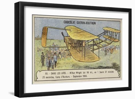 Flight by Wilbur Wright Covering 90 Kilometres in 1 Hour 21 Minutes-null-Framed Giclee Print