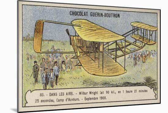 Flight by Wilbur Wright Covering 90 Kilometres in 1 Hour 21 Minutes-null-Mounted Giclee Print