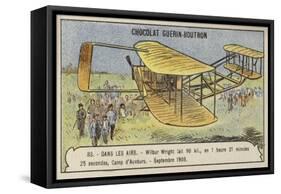 Flight by Wilbur Wright Covering 90 Kilometres in 1 Hour 21 Minutes-null-Framed Stretched Canvas