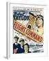 Flight Command, Walter Pidgeon, Robert Taylor, Ruth Hussey, Robert Taylor on Window Card, 1940-null-Framed Photo