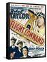 Flight Command, Walter Pidgeon, Robert Taylor, Ruth Hussey, Robert Taylor on Window Card, 1940-null-Framed Stretched Canvas