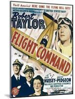 Flight Command, Walter Pidgeon, Robert Taylor, Ruth Hussey, Robert Taylor on Window Card, 1940-null-Mounted Photo