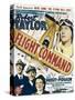 Flight Command, Walter Pidgeon, Robert Taylor, Ruth Hussey, Robert Taylor on Window Card, 1940-null-Stretched Canvas