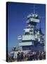 Flight Crews Awaiting Return of Planes Aboard the Aircraft Carrier Uss Enterprise-null-Stretched Canvas