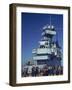 Flight Crews Awaiting Return of Planes Aboard the Aircraft Carrier Uss Enterprise-null-Framed Photographic Print