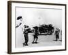 Flight Crews Waving to Kamikaze Pilot Leaving on a Mission-null-Framed Photographic Print