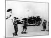 Flight Crews Waving to Kamikaze Pilot Leaving on a Mission-null-Mounted Photographic Print