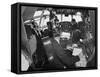 Flight Deck of a Stratocruiser, Flying under Instrument Conditions-Peter Stackpole-Framed Stretched Canvas