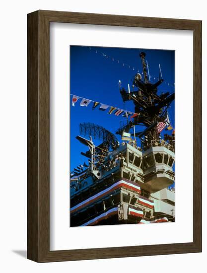 Flight Deck of the USS Kennedy Aircraft Carrier, New York City, New York-null-Framed Photographic Print