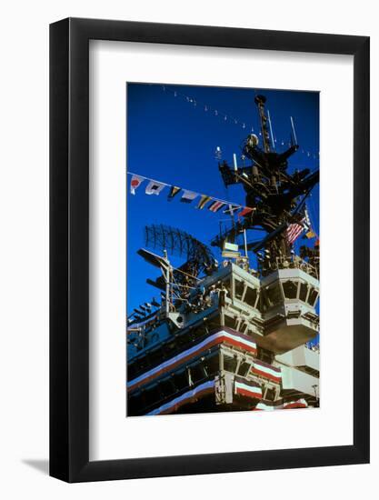 Flight Deck of the USS Kennedy Aircraft Carrier, New York City, New York-null-Framed Photographic Print