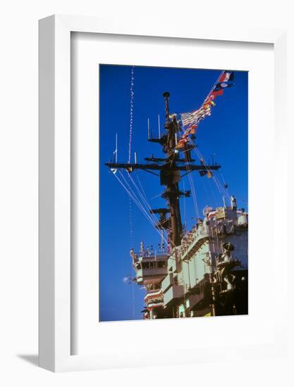 Flight Deck of the USS Kennedy Aircraft Carrier, New York City, New York-null-Framed Photographic Print