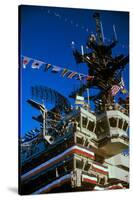 Flight Deck of the USS Kennedy Aircraft Carrier, New York City, New York-null-Stretched Canvas