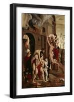 Flight from Troy, 1551-Ludger Tom Ring-Framed Premium Giclee Print