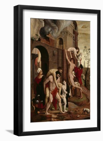 Flight from Troy, 1551-Ludger Tom Ring-Framed Giclee Print