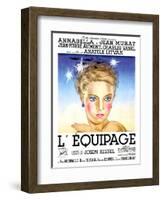 Flight Into Darkness, (aka L'equipage), French poster art, Annabella, 1935-null-Framed Art Print